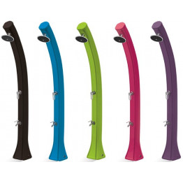 Douche solaire Happy 4x4 courbée 44 L en polyéthylène