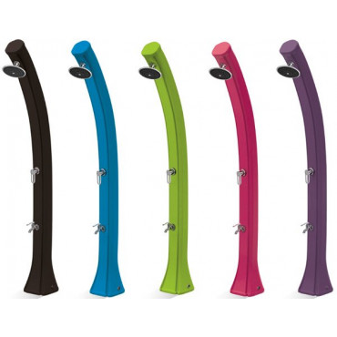 Douche solaire Happy 4x4 courbée 44 L en polyéthylène