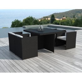 Ensemble de jardin PALAWAN en résine tressée 2