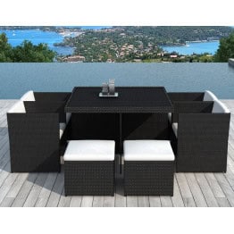 Ensemble de jardin NOUMEA en résine tressée