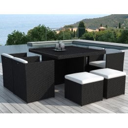 Ensemble de jardin NOUMEA en résine tressée 2