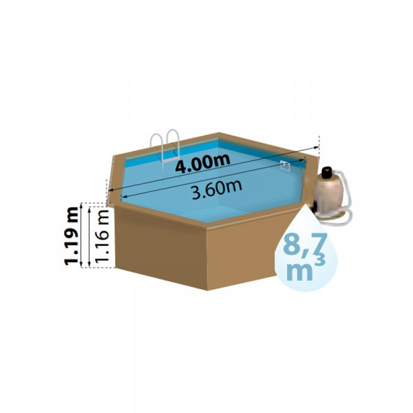 Piscine Sunbay Vanille