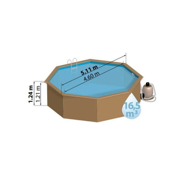 Piscine en bois Sunbay Violette