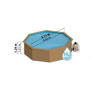 Piscine en bois Sunbay Violette