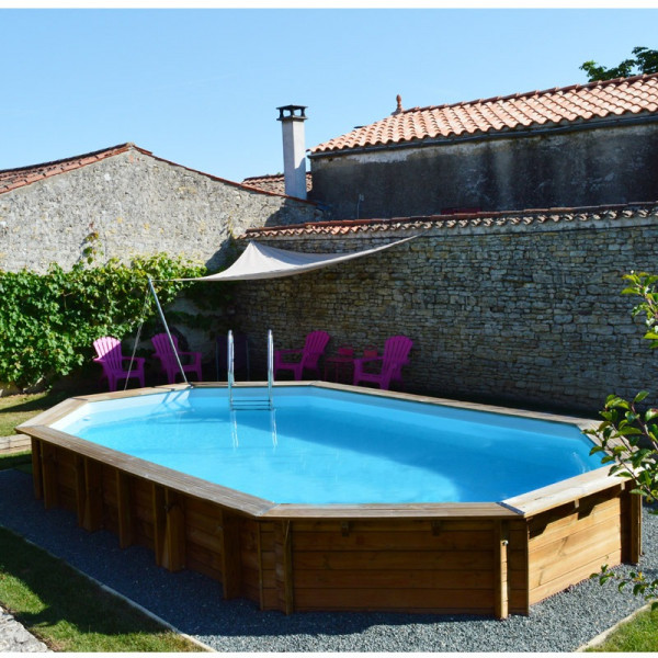 Piscine Sunbay Safran 6,37 x 4,12 x 1,33 m