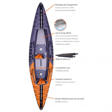 Kayak Zray gonflable Nassau