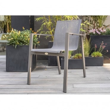 Fauteuil jardin Zahara taupe
