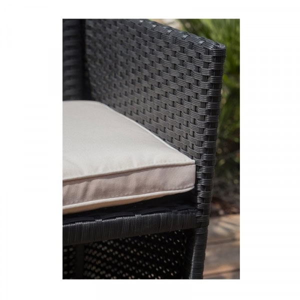 Ensemble de jardin encastrable 4 places plateau en aluminium