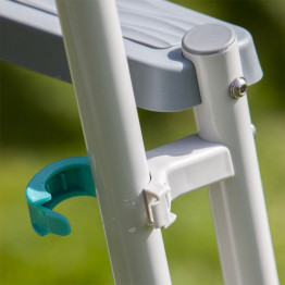 Echelle de piscine hors sol 2 x 3 marches avec plateforme 2