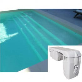 Piscine Polybloc avec bloc filtrant et escalier