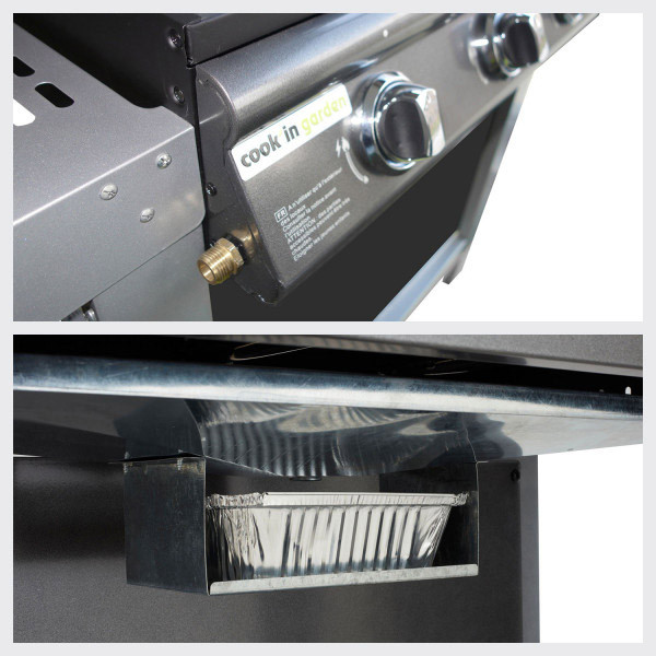 Barbecue à gaz mixte Puerta Luna