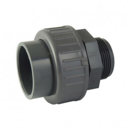 Union 3 pièces femelle coller/mâle fileté Ø50 - 1"1/2