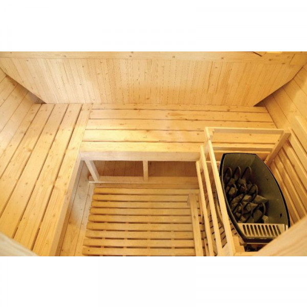 Sauna Extérieur à vapeur Gaïa Luna intérieur