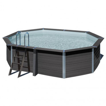 Piscine hors sol composite 5,24 x 3,86x 1,24m