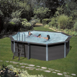 Piscine hors sol composite 5,24 x 3,86x 1,24m