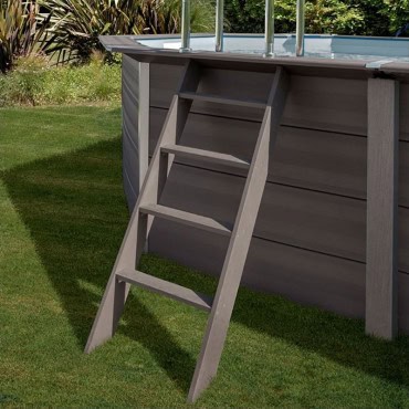 Piscine hors sol composite 8,04 x 3,86x 1,24m