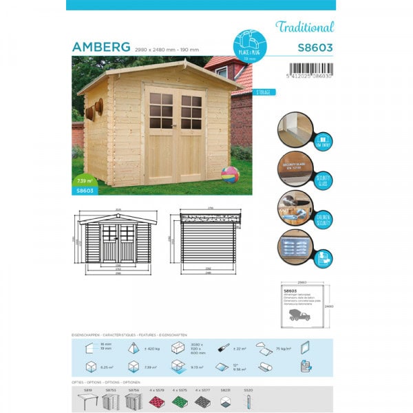 Abri de jardin Amberg