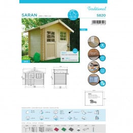 Abri de jardin Saran 2