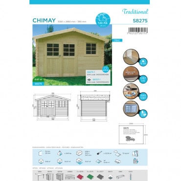 Abri de jardin Chimay