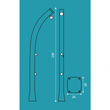 Douche solaire Happy 4x4 - 44 L