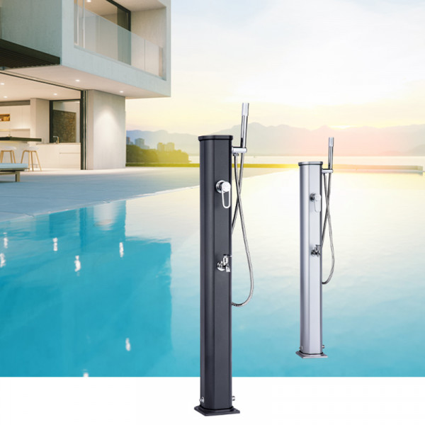 Douche solaire Jolly Go droite 20L en aluminium