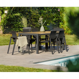 Table Helsinki aluminium et céramique