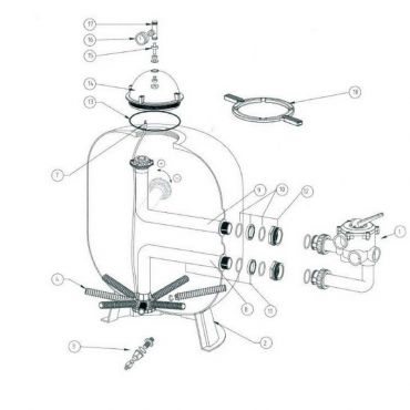 9.Diffuseur supérieur pour TR 60