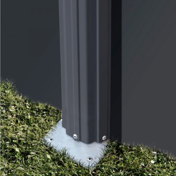 Kit piscine hors sol acier ovale Louko avec renforts apparents