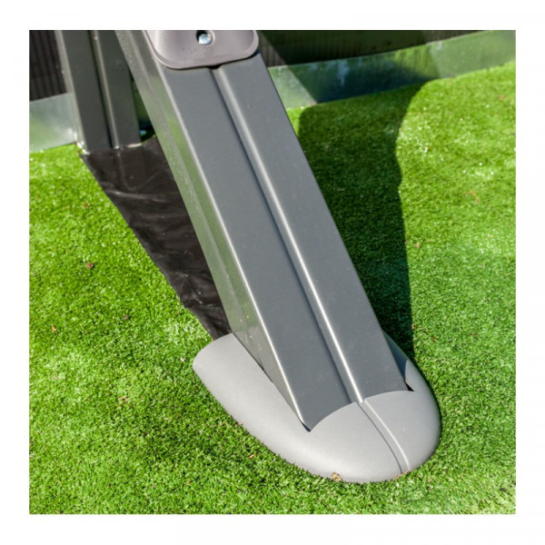 Kit piscine hors sol acier ovale Juni avec renforts apparents