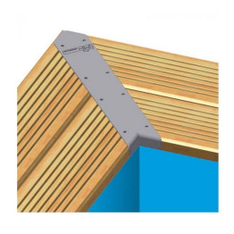 Set de finition d'angle de margelles pour piscine rectangulaire