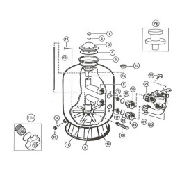 Bouchon de vidange filtre Hayward Pro Side et Pro Top 2