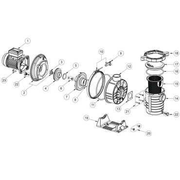Schéma de pompe Pentair Ultraflow