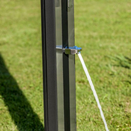 Douche solaire carrée 38L en aluminium 2