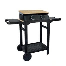 Plancha gaz Dune 60 sur chariot