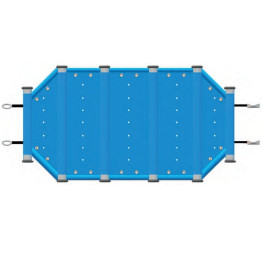Bâche à barres sécuribois pour piscine bois Sunbay