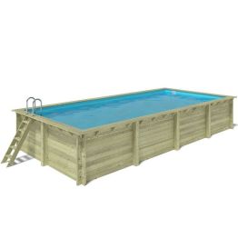 Piscine bois rectangulaire Aqua 8,50 x 4,35 x 1,45 m 2
