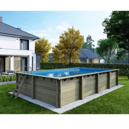 Piscine bois rectangulaire Aqua 8,50 x 4,35 x 1,45 m
