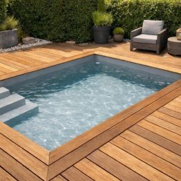 Mini Piscine -10m² en bloc polystyrène avec bloc filtrant