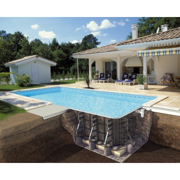 Piscine  6x3x1.25m SOLIFLOW