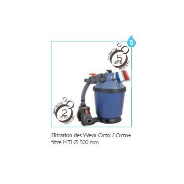 Piscine WEVA bois 5,28m x 1,33m