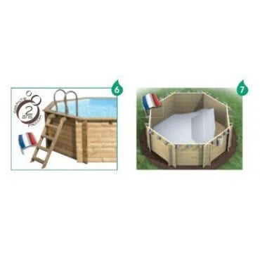 Piscine WEVA bois 5,28m x 1,33m