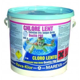 Chlore lent - 2x5 kg 500g
