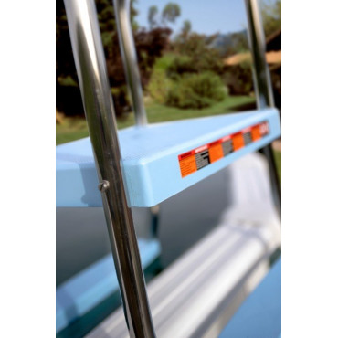 Echelle piscine hors-sol en inox avec plateforme - 5