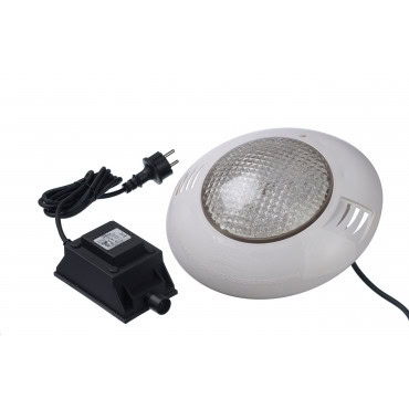 Spot LED blanche pour piscine hors sol bois