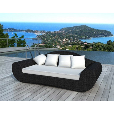 Canapé Bali résine tressée
