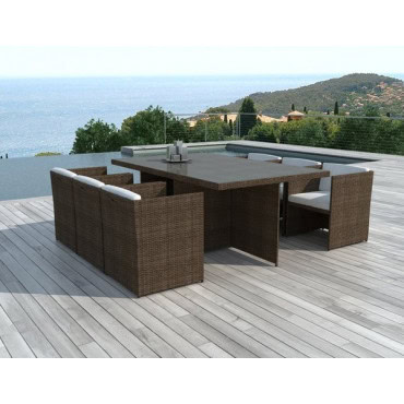 Ensemble de jardin Hawaï choco 2