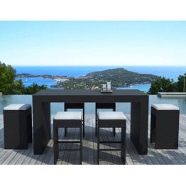 Ensemble de jardin Saleccia noir 1