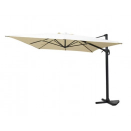 Parasol déporté rectangulaire blanc