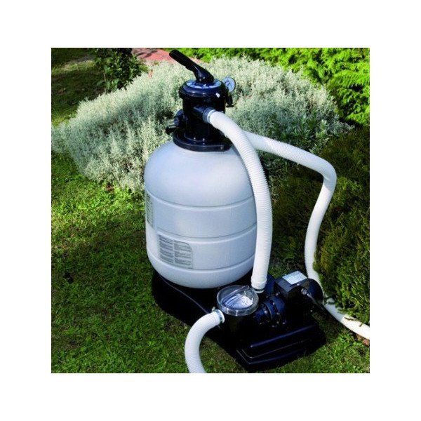 Kit piscine hors sol acier ovale AMAZONIA - Filtre à sable