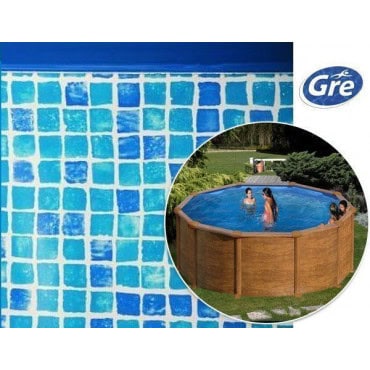 Liner mosaïque pour piscine hors sol ronde Gre Pool